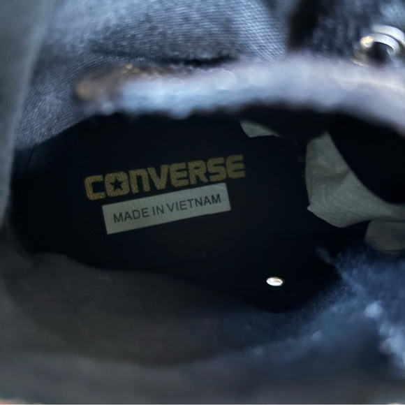 Converse All Star High Top Gold and Black Women's size 7.5 Sneaker - Picture 5 of 14